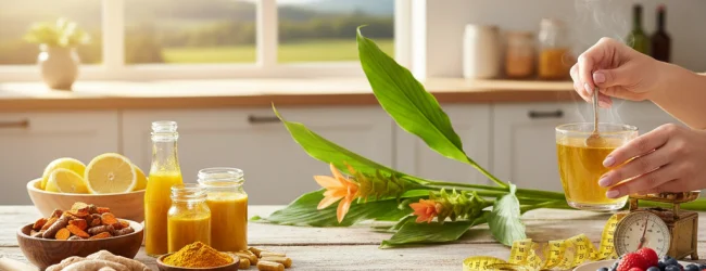 სურათზე გამოსახულია კურკუმა გასახდომად