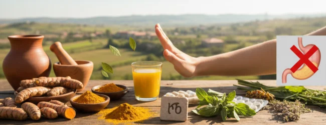 კურკუმას უკუჩვენება