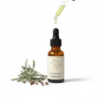 აბზინდის ზეთის ბოთლი, ბუნებრივი ინგრედიენტებით