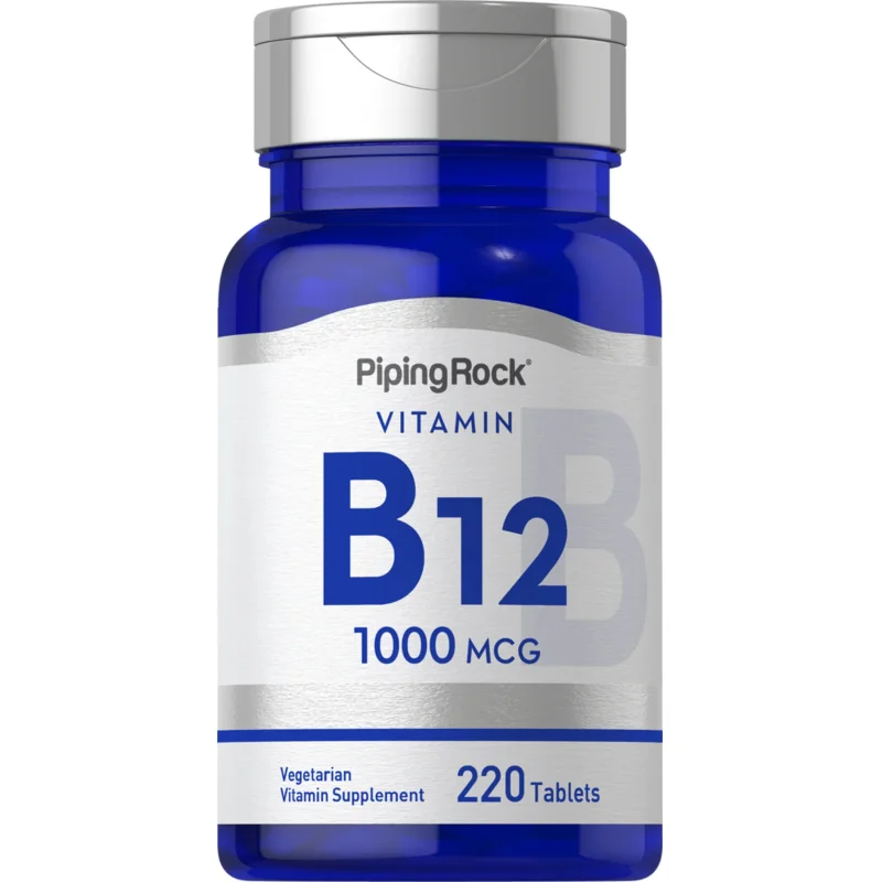 Piping Rock - B-12, 1000 მკგ, 220 ტაბლეტი