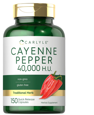 კაიენის წიწაკა - 150 კაფსულა, 450 მგ